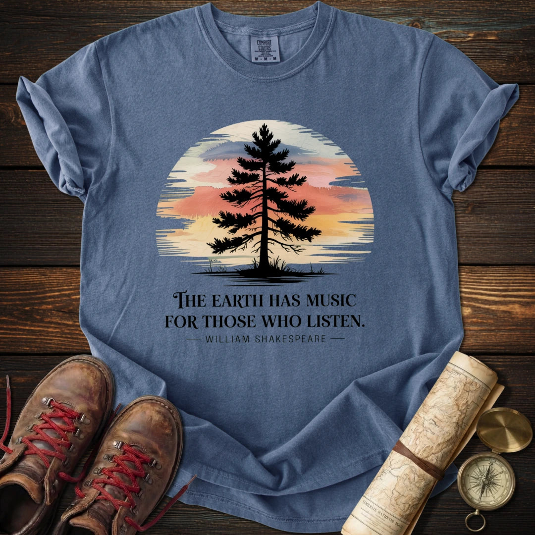 Earth Has Music Watercolor T-Shirt