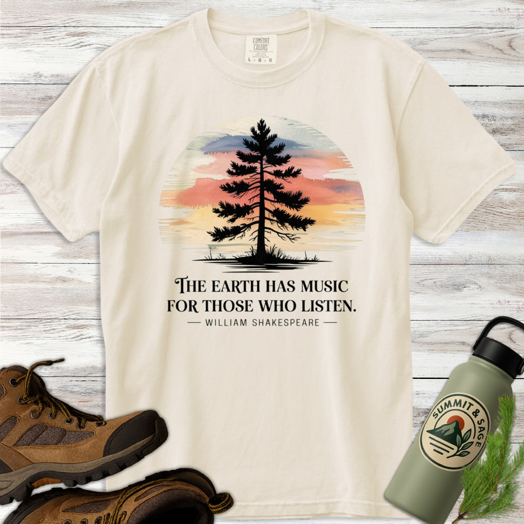 Earth Has Music Watercolor T-Shirt
