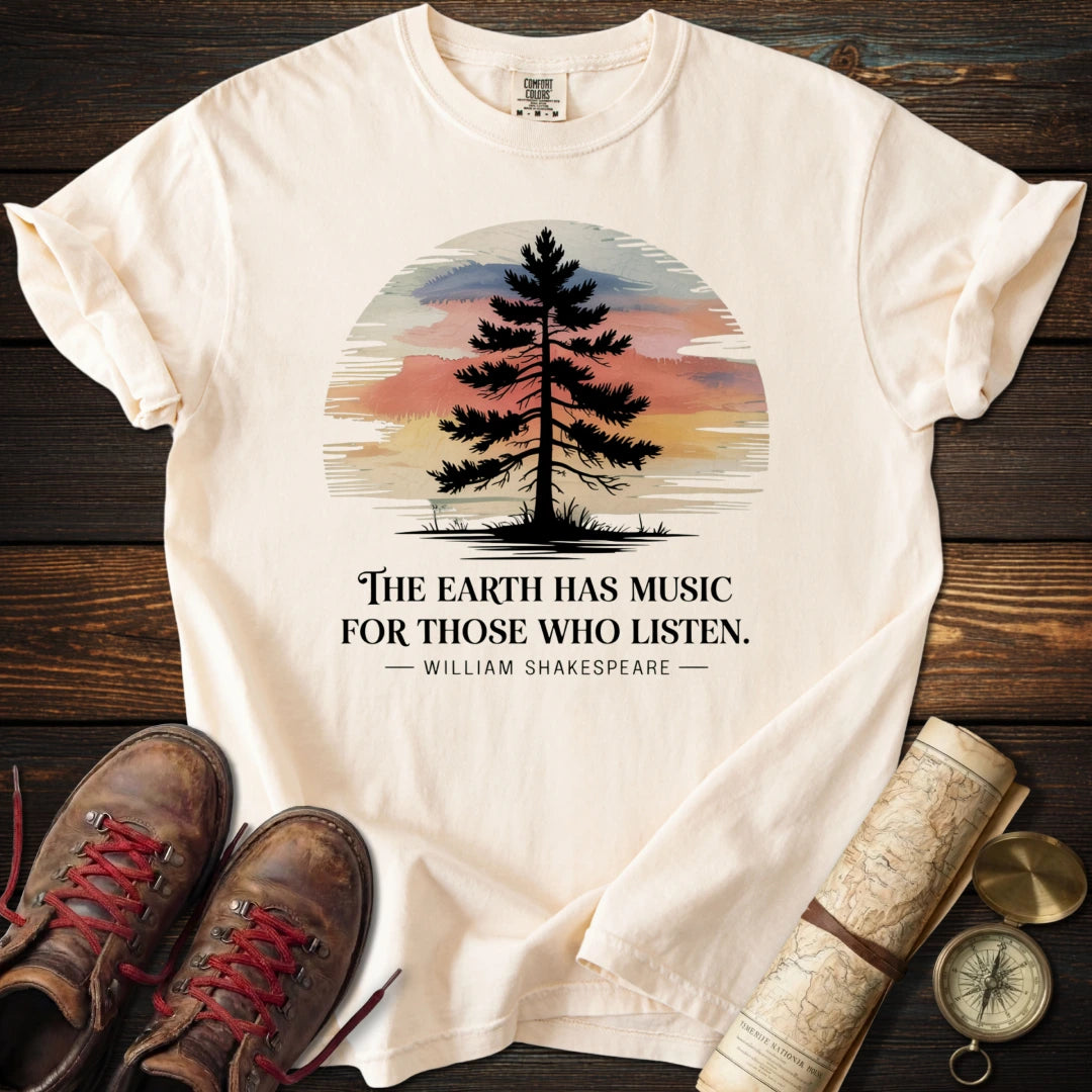 Earth Has Music Watercolor T-Shirt