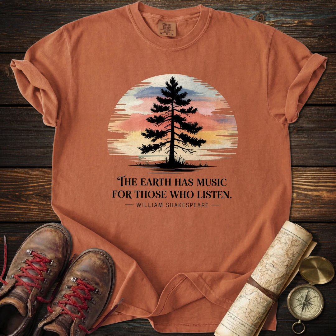 Earth Has Music Watercolor T-Shirt