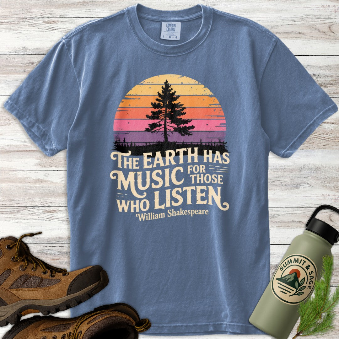Retro Earth Has Music T-Shirt