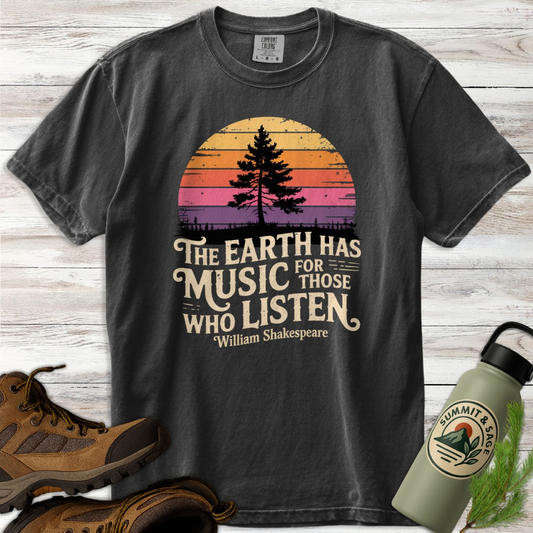 Retro Earth Has Music T-Shirt