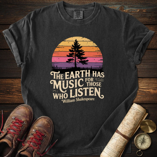 Retro Earth Has Music T-Shirt
