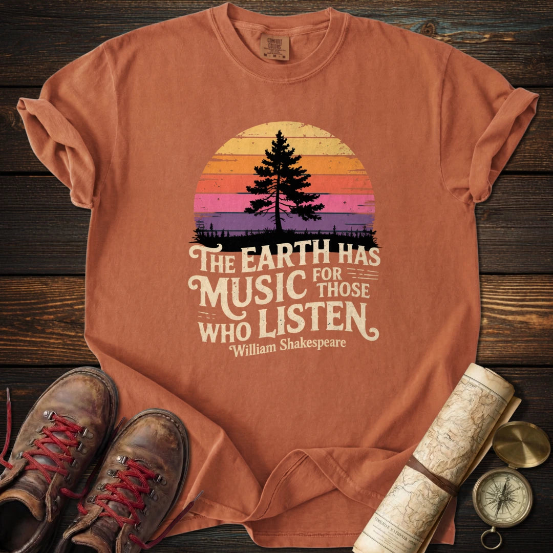 Retro Earth Has Music T-Shirt