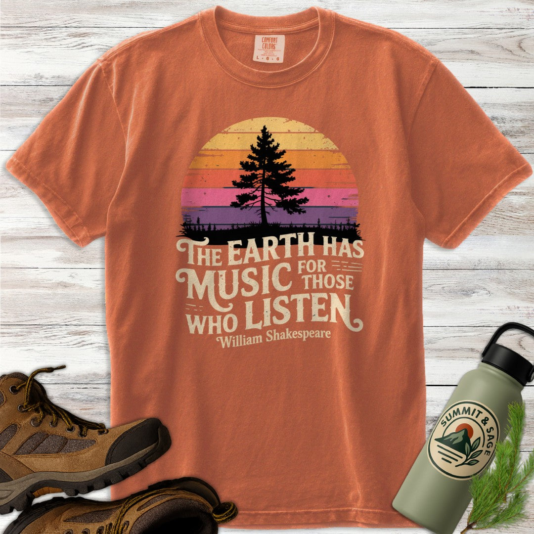 Retro Earth Has Music T-Shirt