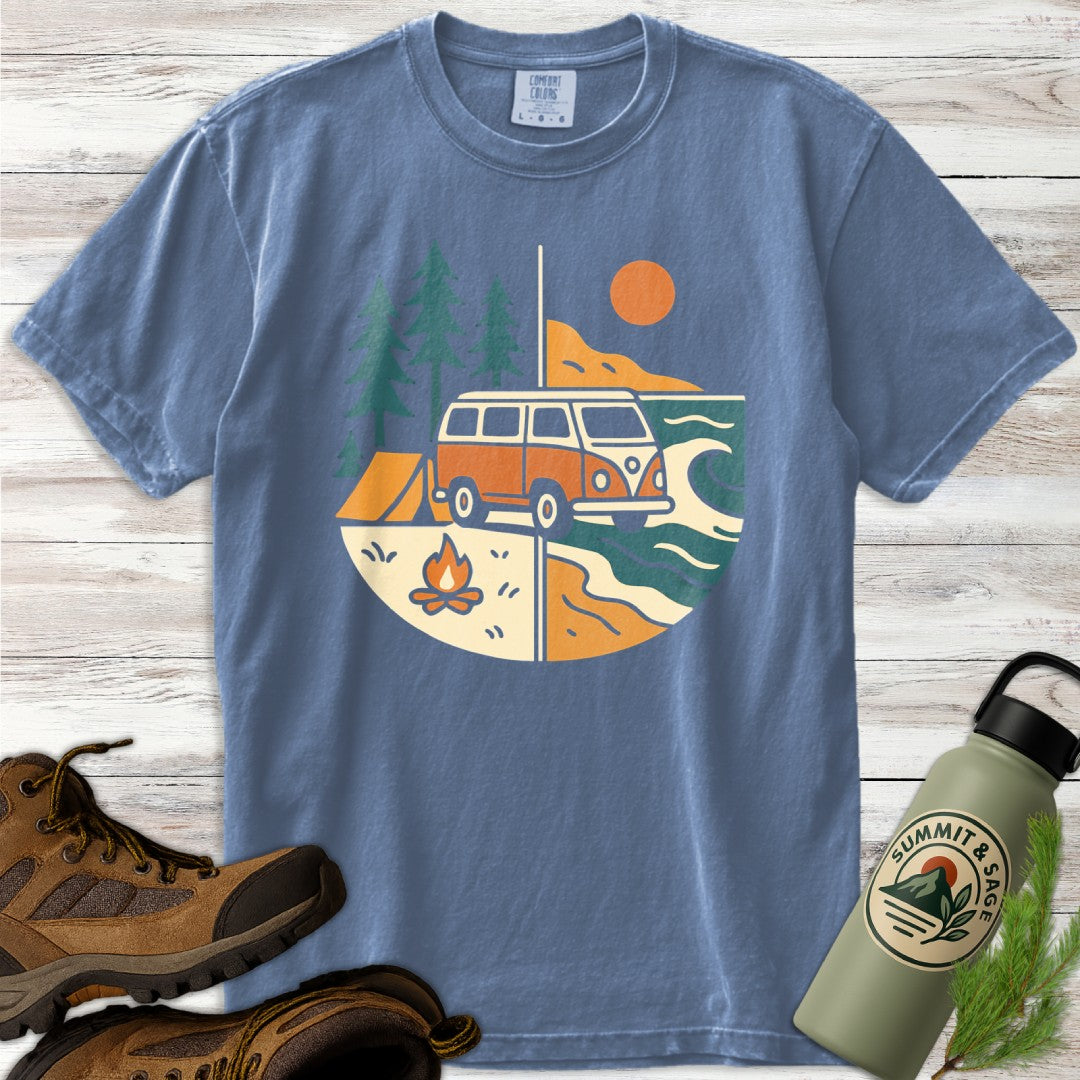 Sunset Safari Van T-Shirt