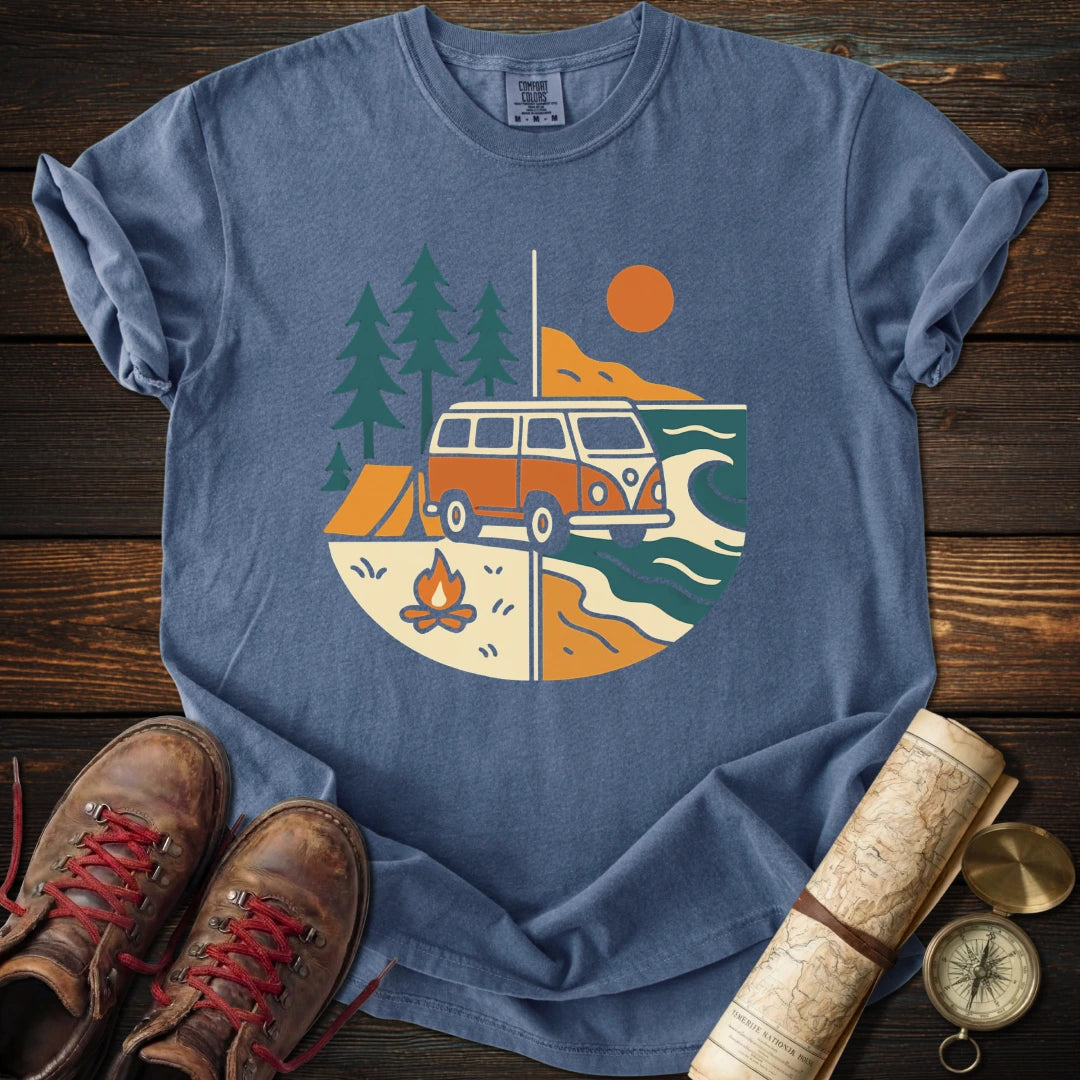 Sunset Safari Van T-Shirt