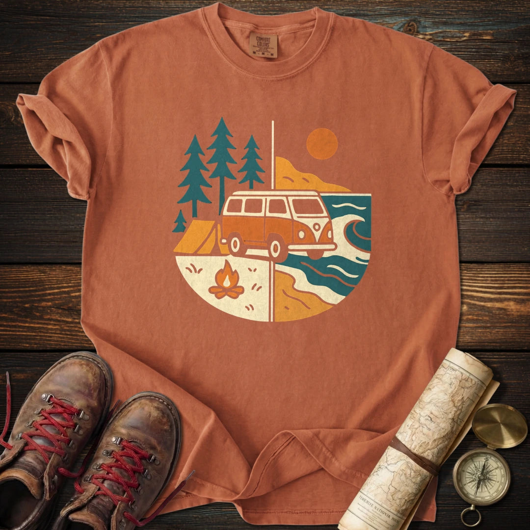 Sunset Safari Van T-Shirt