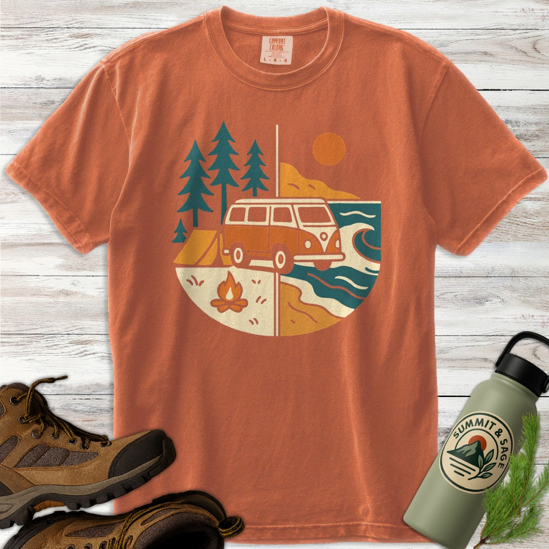 Sunset Safari Van T-Shirt