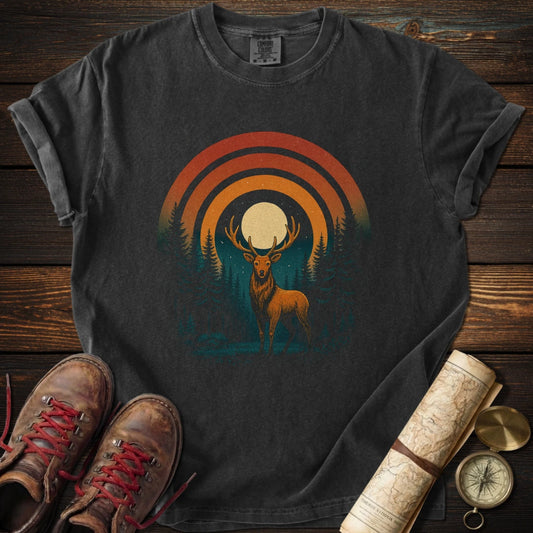 Retro Forest Deer T-Shirt