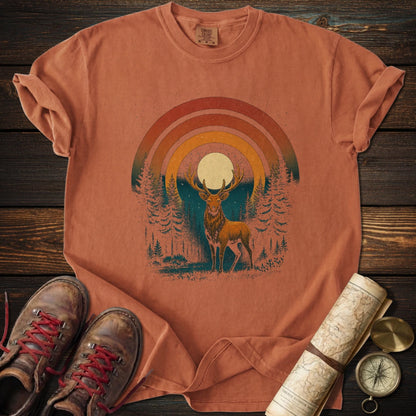 Retro Forest Deer T-Shirt