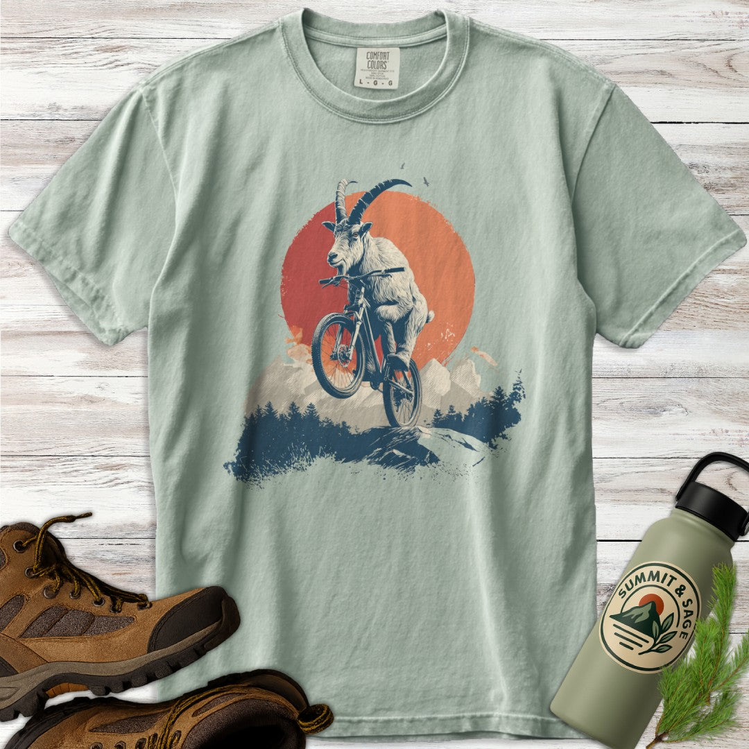 Goat Jumping Mountain Bike T-Shirt