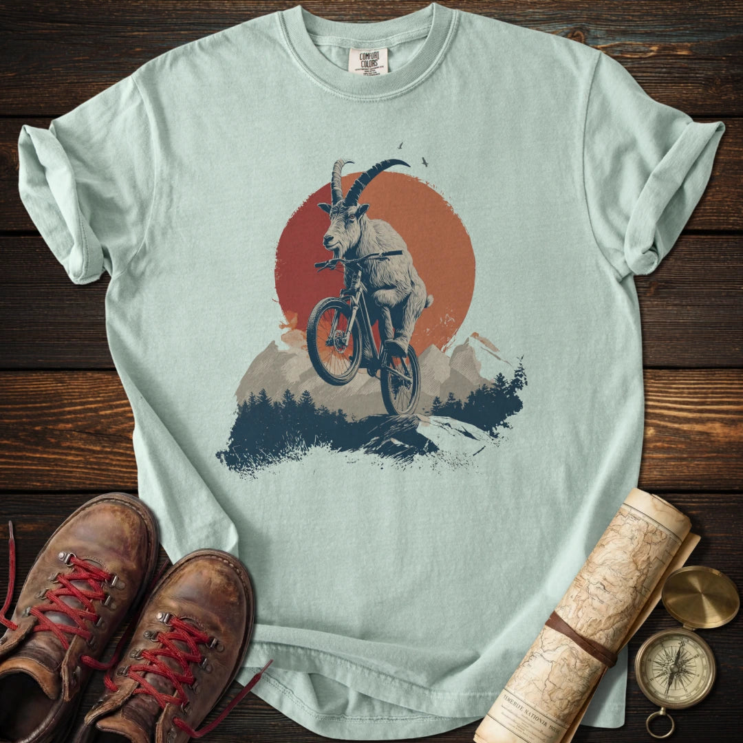 Goat Jumping Mountain Bike T-Shirt