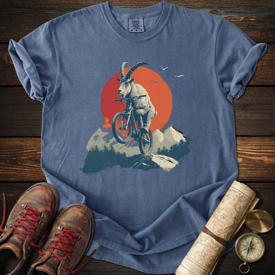 Goat Jumping Mountain Bike T-Shirt