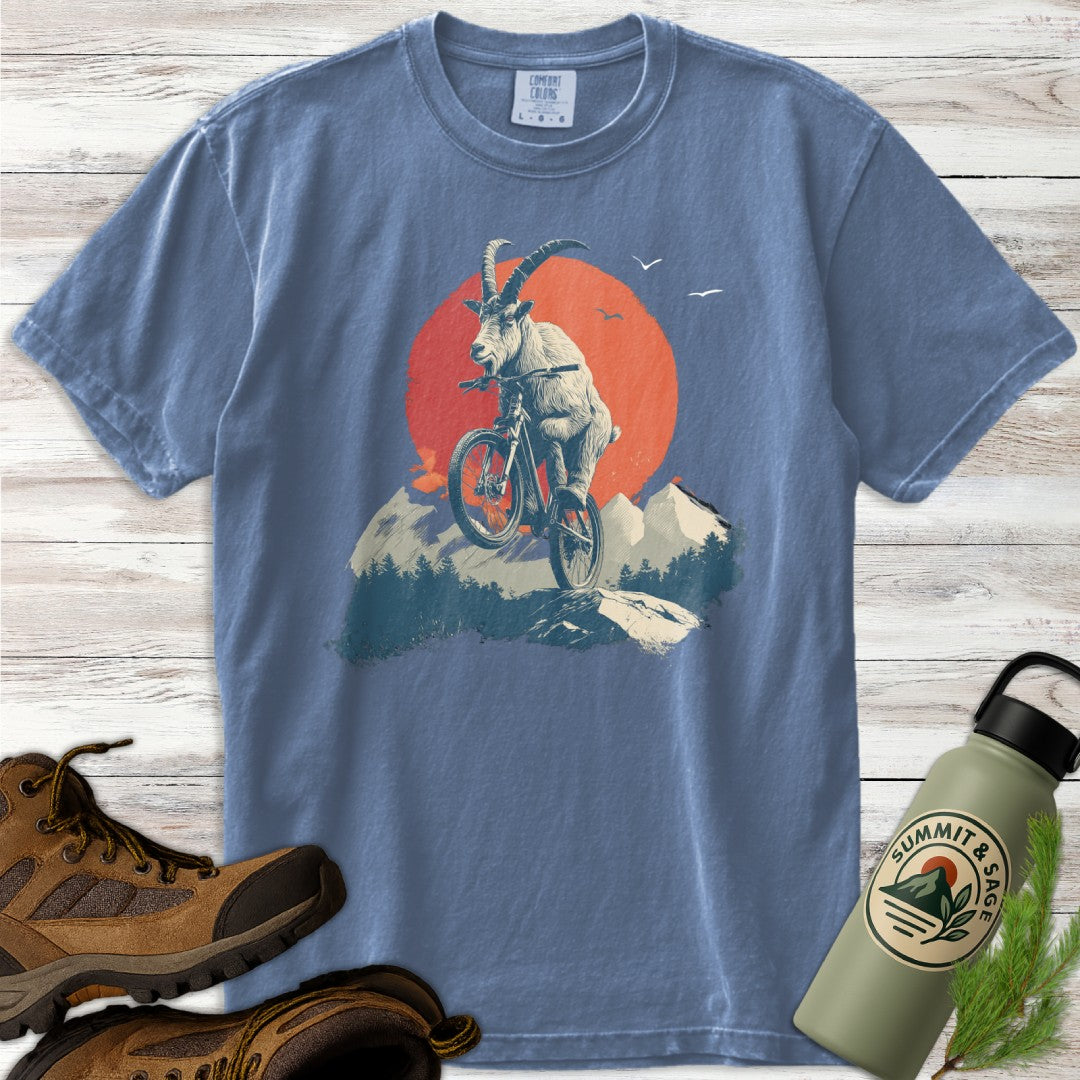 Goat Jumping Mountain Bike T-Shirt