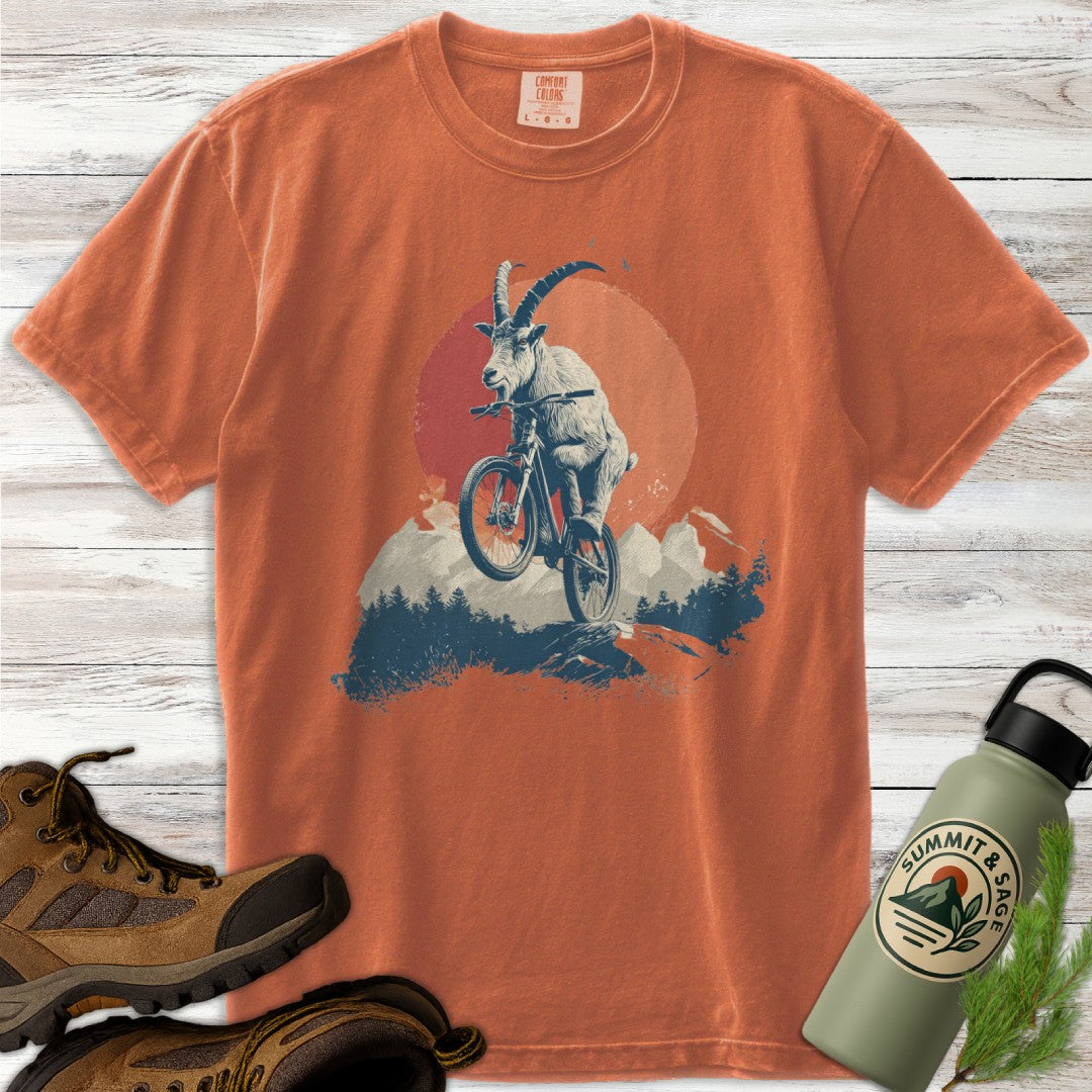 Goat Jumping Mountain Bike T-Shirt