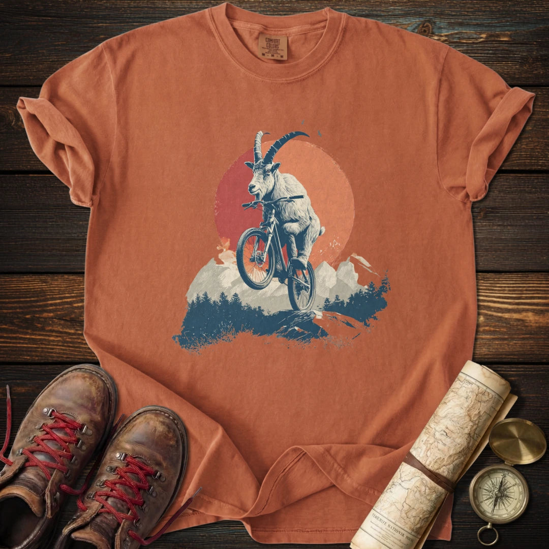 Goat Jumping Mountain Bike T-Shirt