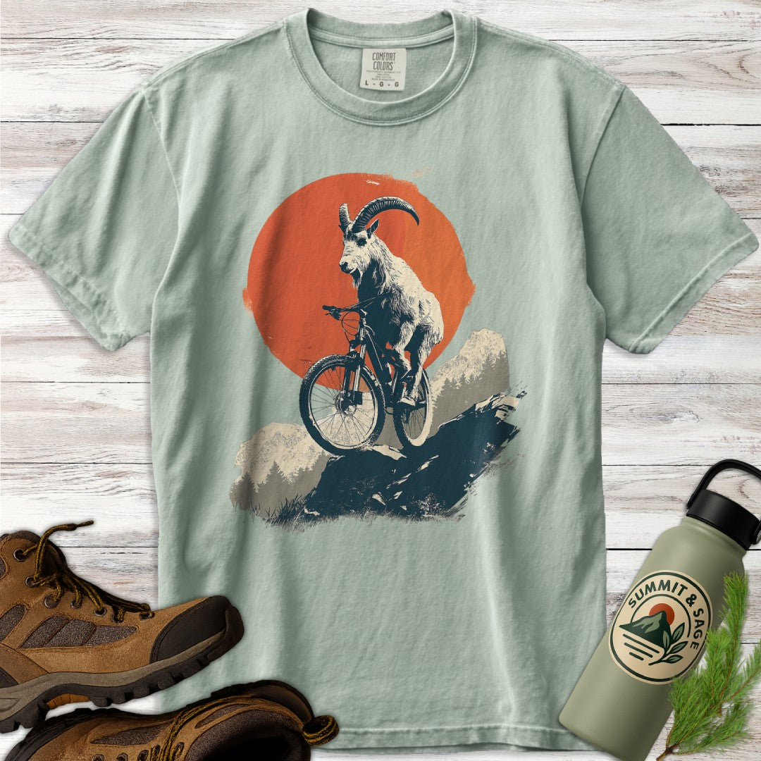 Bike Climbing Mountain Goat T-Shirt
