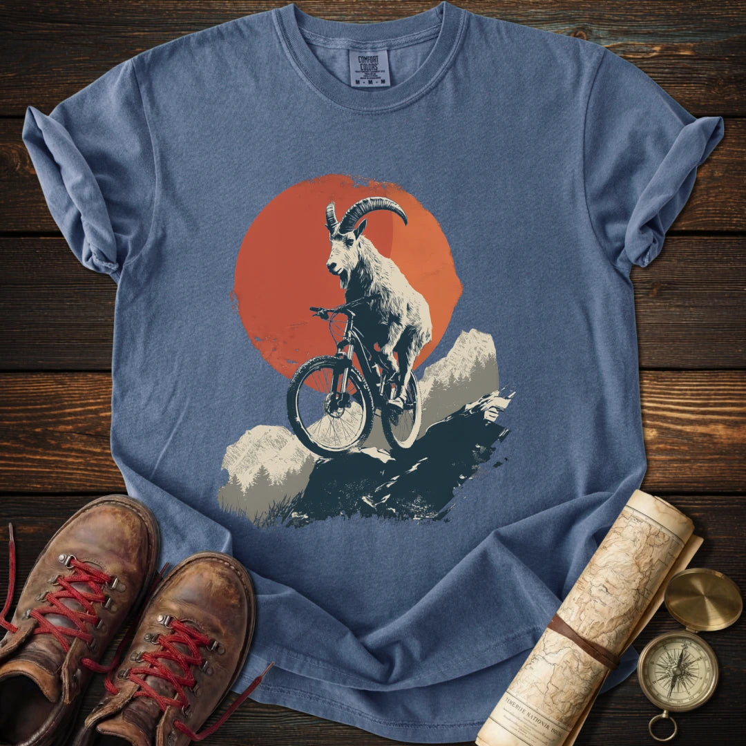 Bike Climbing Mountain Goat T-Shirt