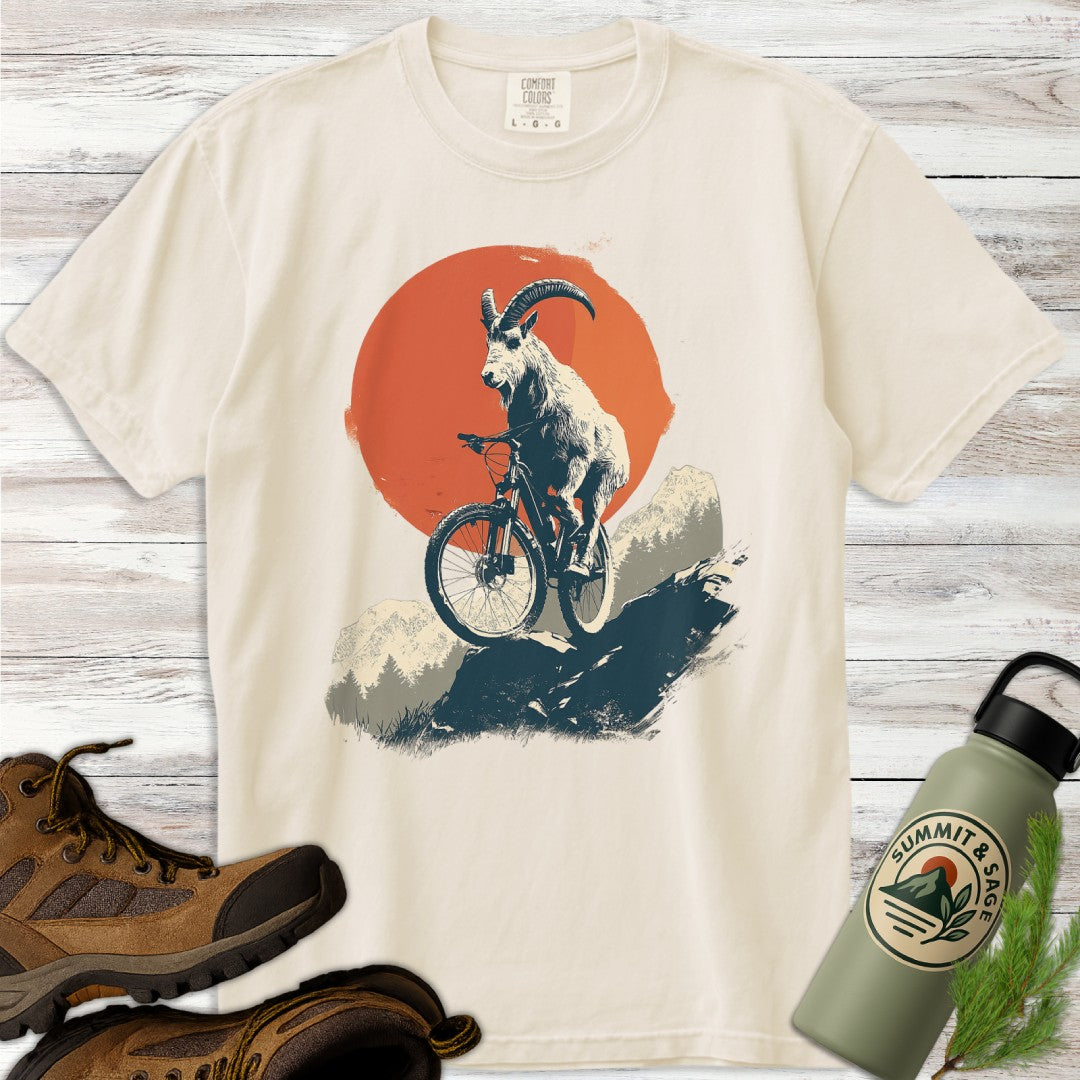 Bike Climbing Mountain Goat T-Shirt