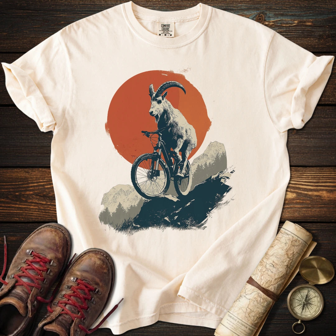 Bike Climbing Mountain Goat T-Shirt