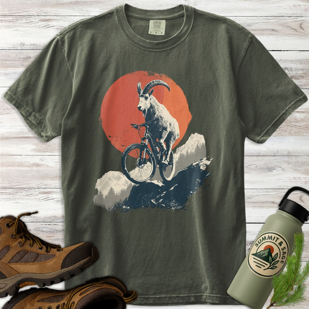 Bike Climbing Mountain Goat T-Shirt