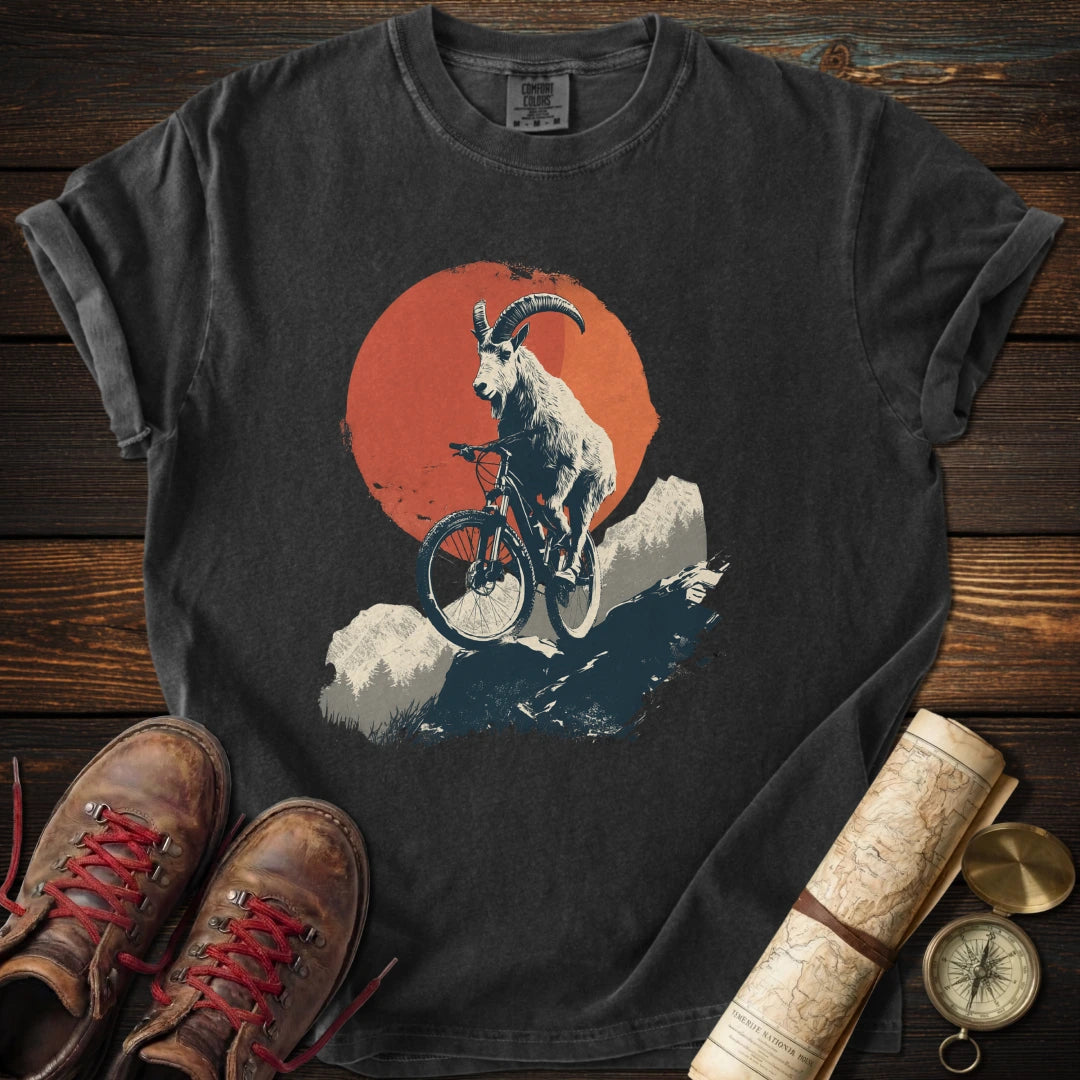 Bike Climbing Mountain Goat T-Shirt
