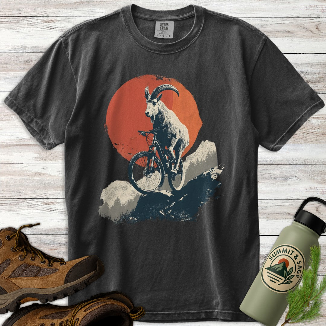 Bike Climbing Mountain Goat T-Shirt