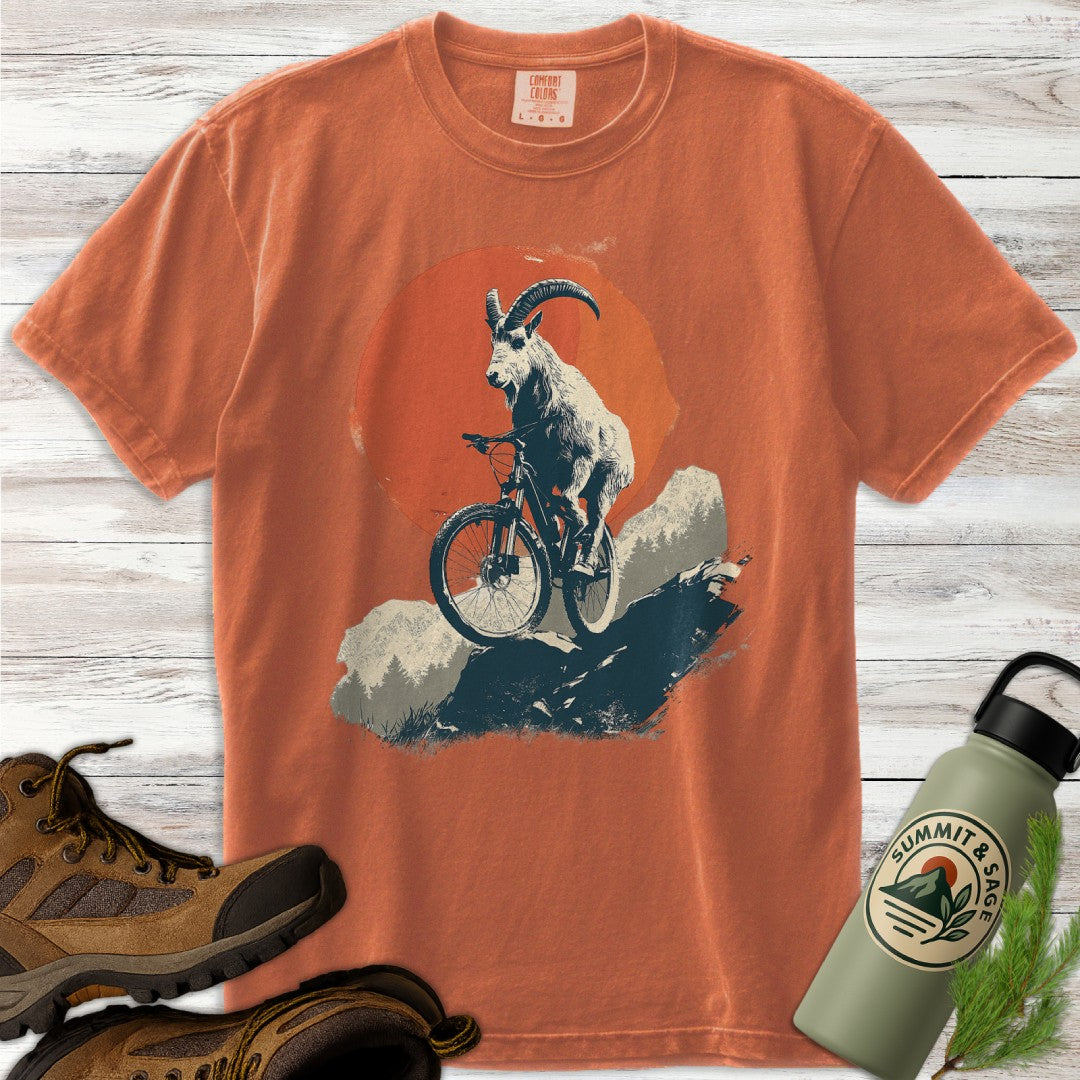 Bike Climbing Mountain Goat T-Shirt