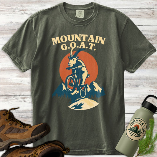 Retro Rider Mountain Goat T-Shirt