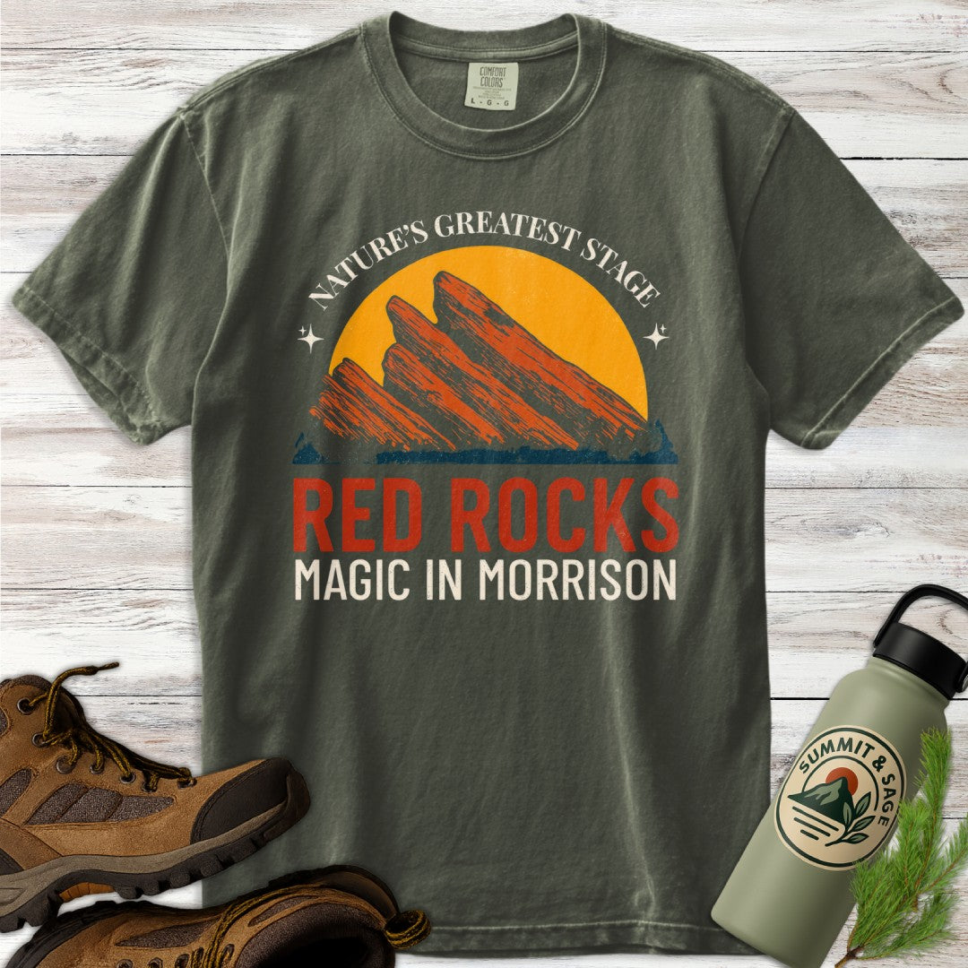Red Rocks Magic in Morrison T-Shirt