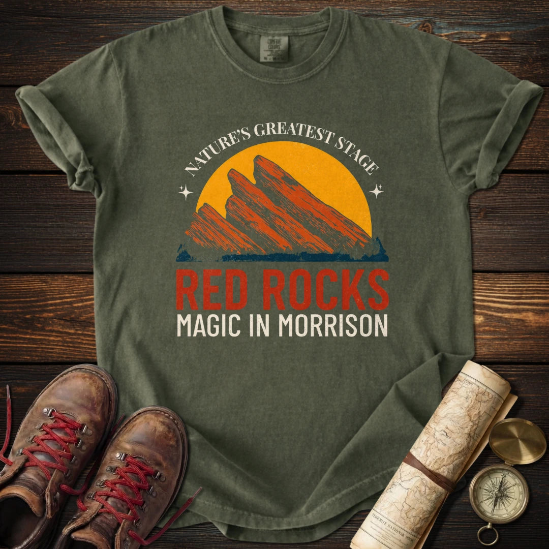 Red Rocks Magic in Morrison T-Shirt