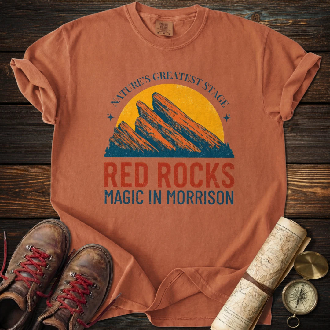 Red Rocks Magic in Morrison T-Shirt