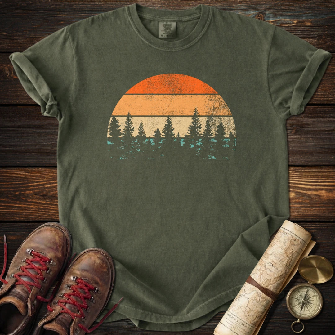 Vintage Distressed Sunset Pines T-Shirt