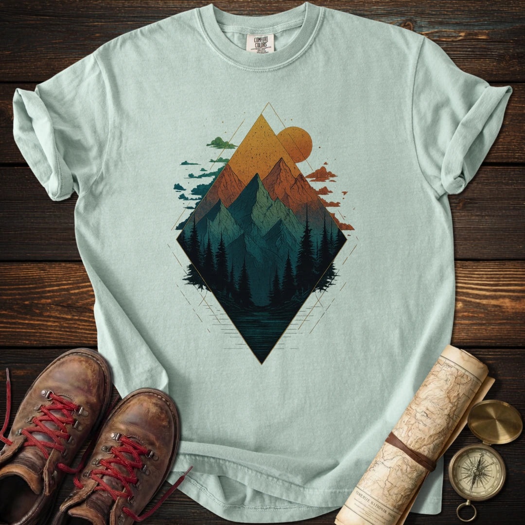 Geometric Mountain T-Shirt