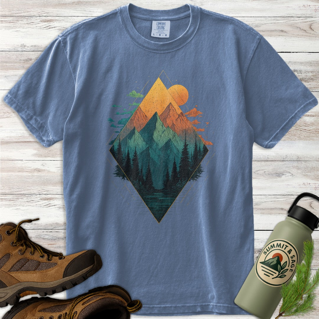 Geometric Mountain T-Shirt