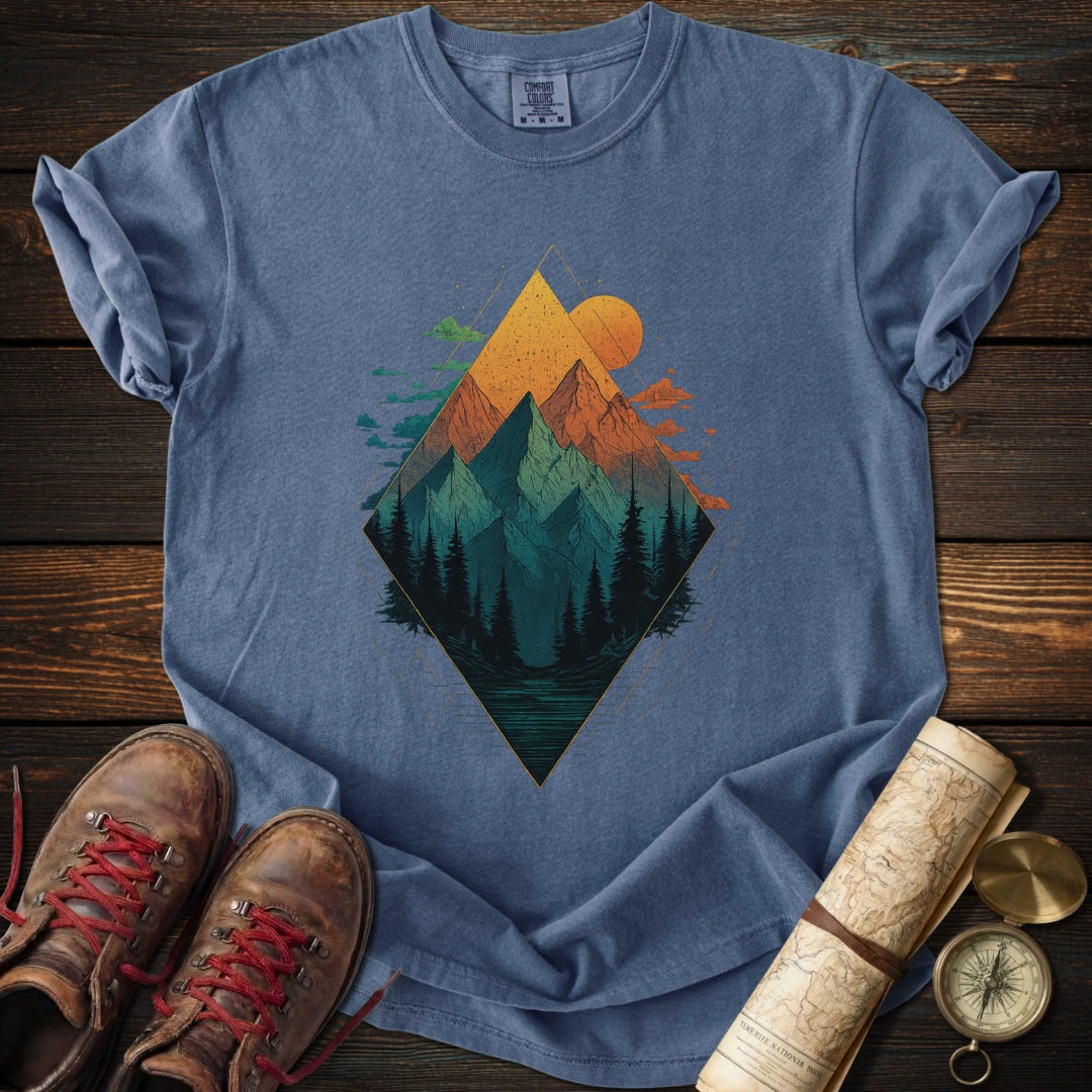 Geometric Mountain T-Shirt