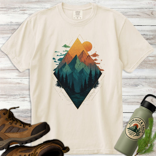 Geometric Mountain T-Shirt