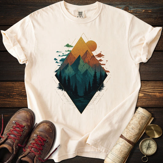 Geometric Mountain T-Shirt