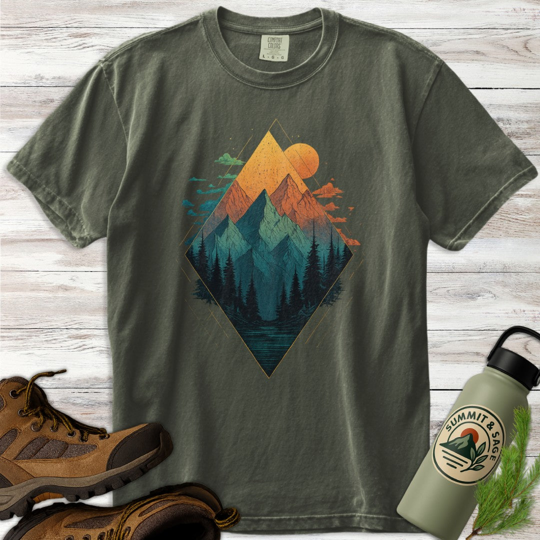 Geometric Mountain T-Shirt