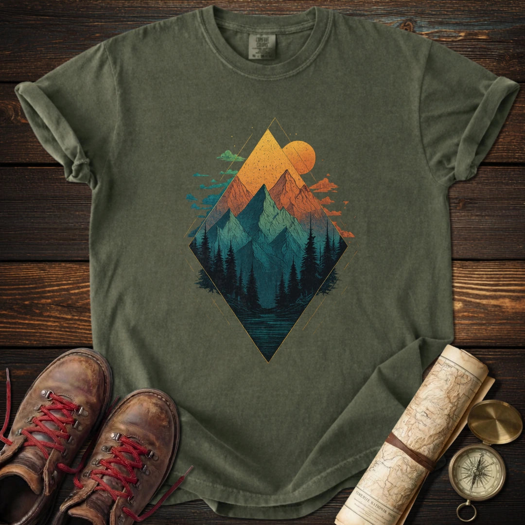 Geometric Mountain T-Shirt
