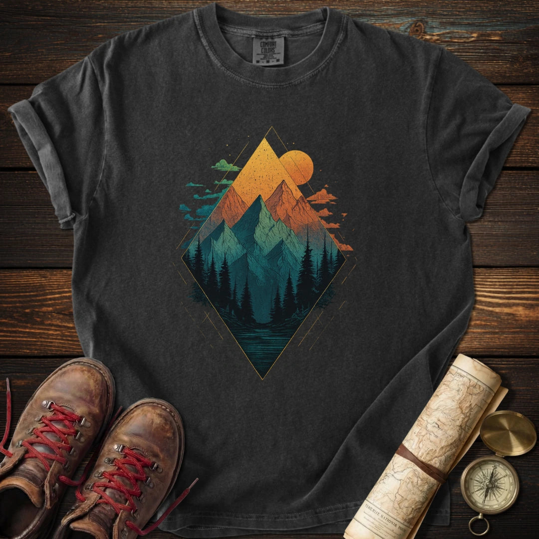 Geometric Mountain T-Shirt