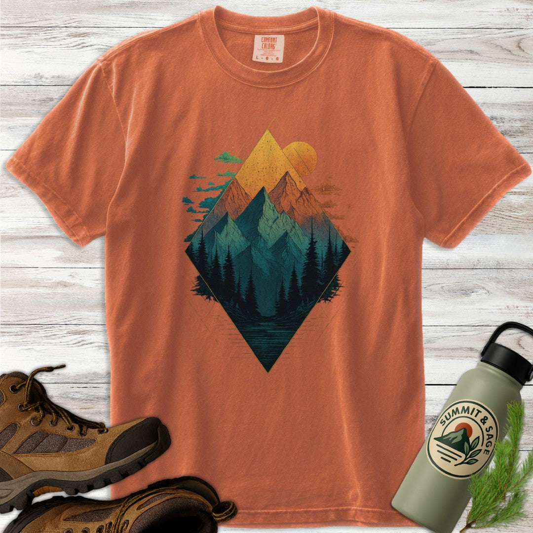 Geometric Mountain T-Shirt