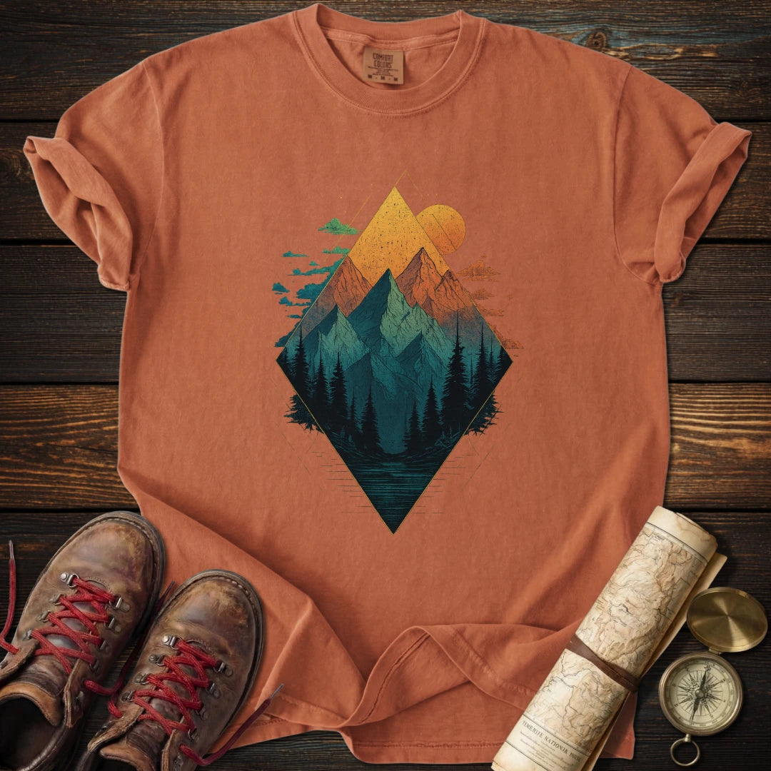Geometric Mountain T-Shirt