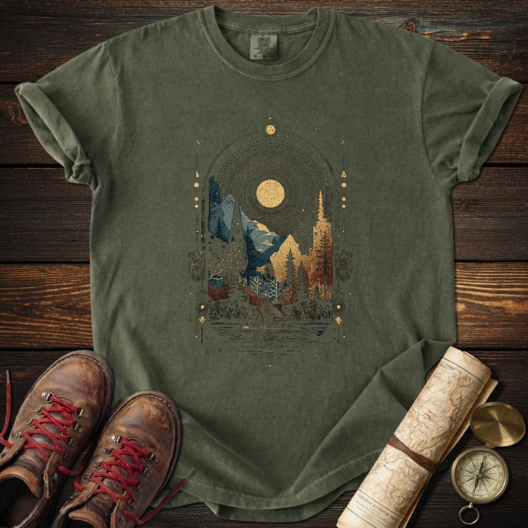 Celestial Wilderness Boho T-Shirt