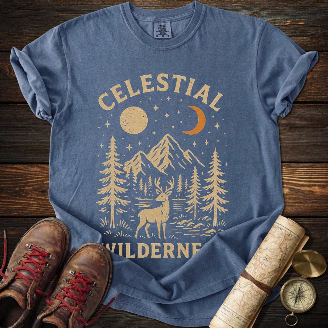 Celestial Wilderness Deer T-Shirt