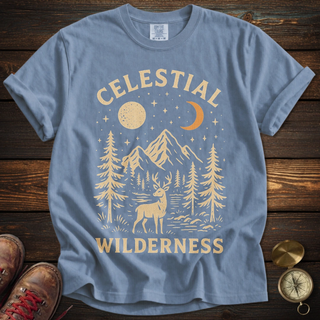 Celestial Wilderness Deer T-Shirt