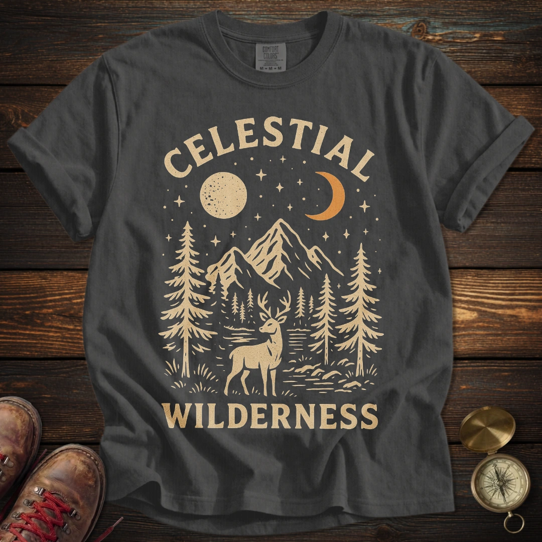 Celestial Wilderness Deer T-Shirt