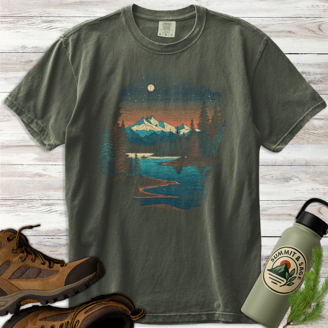 Mountain Serenity Distressed T-Shirt