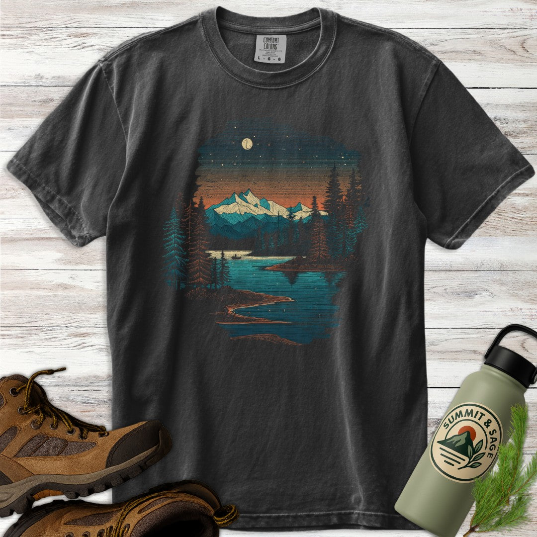 Mountain Serenity Distressed T-Shirt